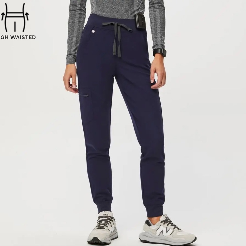 Figs Blue Jogger Track Pants Relaxed Fit